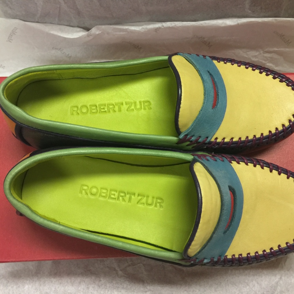 Robert Zur Multicolor Petra Colored Loafer Flats - Picture 3 of 5